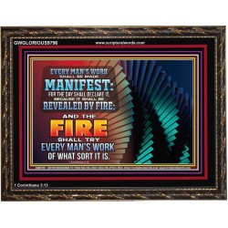 YOUR WORKS SHALL BE TRIED BY FIRE  Modern Art Picture  GWGLORIOUS9796  "45X33"