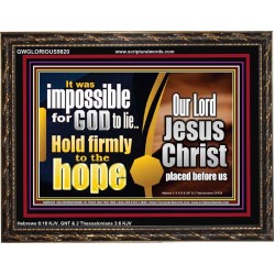 GOD NEVER LIE ONLY BELIEVE  Art & Wall Décor  GWGLORIOUS9820  "45X33"