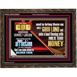 SEEN THE AFFLICTION OF MY PEOPLE AND I WILL DELIVER THEM  Inspirational Bible Verse  GWGLORIOUS9894  "45X33"