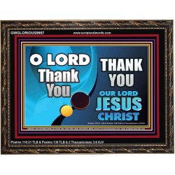 THANK YOU OUR LORD JESUS CHRIST  Custom Biblical Painting  GWGLORIOUS9907  "45X33"