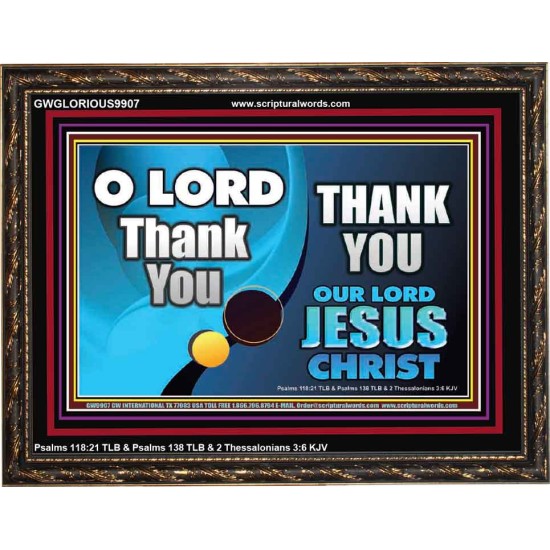 THANK YOU OUR LORD JESUS CHRIST  Custom Biblical Painting  GWGLORIOUS9907  
