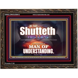 ARE YOU A MAN OF UNDERSTANDING  Contemporary Christian Wall Art Wooden Frame  GWGLORIOUS9912  