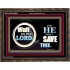 WAIT ON THE LORD AND HE SHALL SAVED THEE  Contemporary Christian Wall Art Wooden Frame  GWGLORIOUS9920  "45X33"