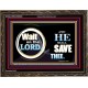 WAIT ON THE LORD AND HE SHALL SAVED THEE  Contemporary Christian Wall Art Wooden Frame  GWGLORIOUS9920  