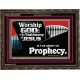 JESUS CHRIST THE SPIRIT OF PROPHESY  Encouraging Bible Verses Wooden Frame  GWGLORIOUS9952  