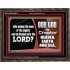WHO CAN BE LIKENED TO OUR GOD JEHOVAH  Scriptural Décor  GWGLORIOUS9978  "45X33"