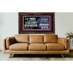 THE LORD GOD ALMIGHTY GREAT IN POWER  Sanctuary Wall Wooden Frame  GWGLORIOUS10379  "45X33"