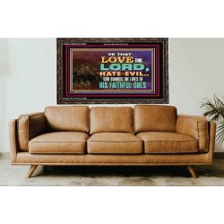 GOD GUARDS THE LIVES OF HIS FAITHFUL ONES  Children Room Wall Wooden Frame  GWGLORIOUS10405  "45X33"
