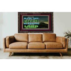 THOU SHALL BE A BLESSINGS  Wooden Frame Scripture   GWGLORIOUS10451  "45X33"