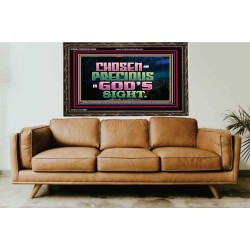 CHOSEN AND PRECIOUS IN THE SIGHT OF GOD  Modern Christian Wall Décor Wooden Frame  GWGLORIOUS10494  "45X33"