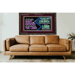 DO THAT WHICH IS RIGHT AND GOOD IN THE SIGHT OF THE LORD  Righteous Living Christian Wooden Frame  GWGLORIOUS10533  "45X33"