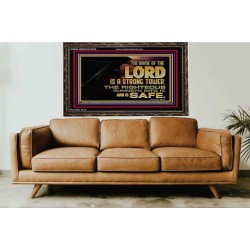 THE NAME OF THE LORD IS A STRONG TOWER  Contemporary Christian Wall Art  GWGLORIOUS10542  "45X33"