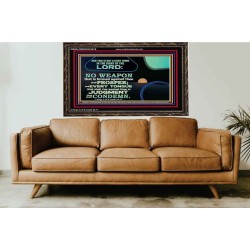 NO WEAPON THAT IS FORMED AGAINST THEE SHALL PROSPER  Custom Inspiration Scriptural Art Wooden Frame  GWGLORIOUS10616  "45X33"