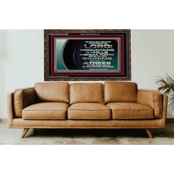 GO OUT WITH CELEBRATION AND BACK IN PEACE  Unique Bible Verse Wooden Frame  GWGLORIOUS10618B  "45X33"