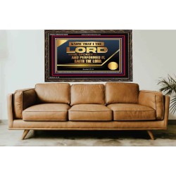 THE LORD HAVE SPOKEN IT AND PERFORMED IT  Inspirational Bible Verse Wooden Frame  GWGLORIOUS10629  "45X33"