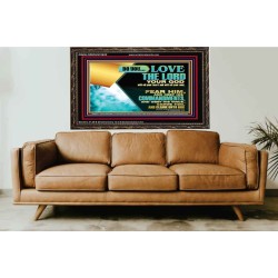 DO YOU LOVE THE LORD WITH ALL YOUR HEART AND SOUL. FEAR HIM  Bible Verse Wall Art  GWGLORIOUS10632  "45X33"