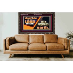 JEHOVAH SHALOM IS THE LORD OUR GOD  Ultimate Inspirational Wall Art Wooden Frame  GWGLORIOUS10662  "45X33"