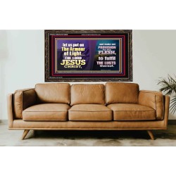 THE ARMOUR OF LIGHT OUR LORD JESUS CHRIST  Ultimate Inspirational Wall Art Wooden Frame  GWGLORIOUS10689  "45X33"