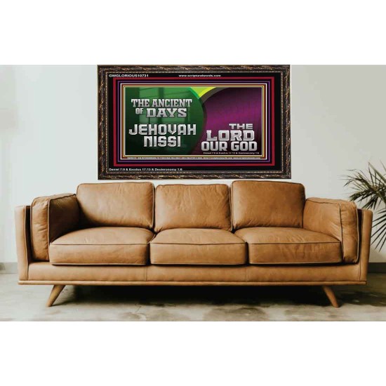 THE ANCIENT OF DAYS JEHOVAHNISSI THE LORD OUR GOD  Scriptural Décor  GWGLORIOUS10731  