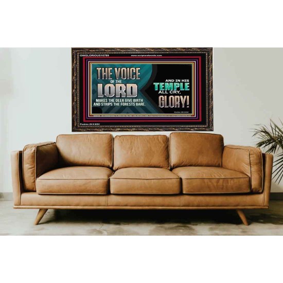 THE VOICE OF THE LORD MAKES THE DEER GIVE BIRTH  Art & Wall Décor  GWGLORIOUS10789  
