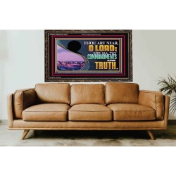 ALL THY COMMANDMENTS ARE TRUTH  Scripture Art Wooden Frame  GWGLORIOUS12051  "45X33"