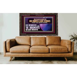 REMEMBER HIS MARVELLOUS WORKS THAT HE HATH DONE  Custom Modern Wall Art  GWGLORIOUS12138  "45X33"