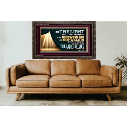 HE THAT FOLLOWETH ME SHALL NOT WALK IN DARKNESS  Modern Christian Wall Décor  GWGLORIOUS12956  "45X33"