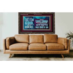 THE RIGHT HAND OF GOD  Church Office Wooden Frame  GWGLORIOUS13063  "45X33"