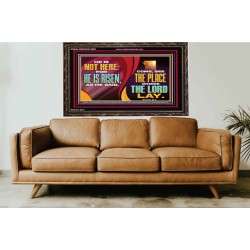 HE IS NOT HERE FOR HE IS RISEN  Children Room Wall Wooden Frame  GWGLORIOUS13091  "45X33"