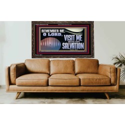 VISIT ME O LORD WITH THY SALVATION  Glass Wooden Frame Scripture Art  GWGLORIOUS13136  "45X33"