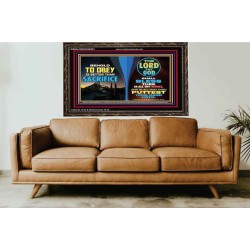 GOD SHALL BLESS THEE IN ALL THY WORKS  Ultimate Power Wooden Frame  GWGLORIOUS9551  "45X33"