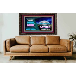 DOING THE WILL OF GOD ONE OF THE KEY TO KINGDOM OF HEAVEN  Righteous Living Christian Wooden Frame  GWGLORIOUS9586  "45X33"