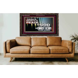 GRACE MERCY AND PEACE UNTO YOU  Bible Verse Wooden Frame  GWGLORIOUS9799  "45X33"