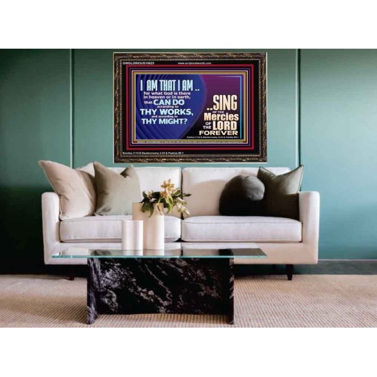 I AM THAT I AM GREAT AND MIGHTY GOD  Bible Verse for Home Wooden Frame  GWGLORIOUS10625  