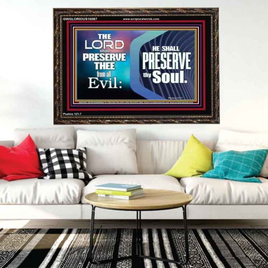 THY SOUL IS PRESERVED FROM ALL EVIL  Wall Décor  GWGLORIOUS10087  