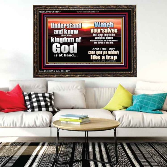 BEWARE OF THE CARE OF THIS LIFE  Unique Bible Verse Wooden Frame  GWGLORIOUS10317  