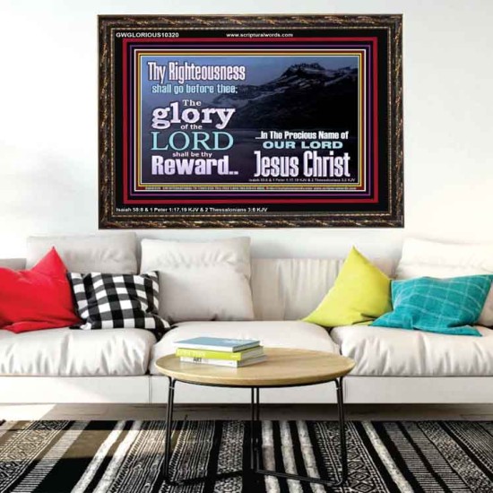 THE GLORY OF THE LORD WILL BE UPON YOU  Custom Inspiration Scriptural Art Wooden Frame  GWGLORIOUS10320  