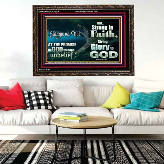 STAGGERED NOT AT THE PROMISE  Art & Décor Wooden Frame  GWGLORIOUS10326  