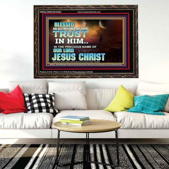 THE PRECIOUS NAME OF OUR LORD JESUS CHRIST  Bible Verse Art Prints  GWGLORIOUS10432  