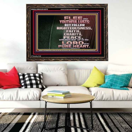 FOLLOW RIGHTEOUSNESS  Scriptural Wall Art  GWGLORIOUS10575  