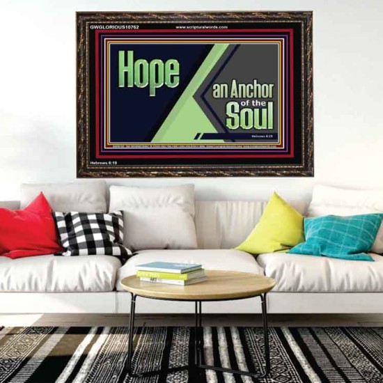HOPE AN ANCHOR OF THE SOUL  Christian Paintings  GWGLORIOUS10762  