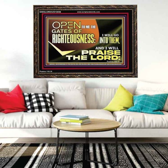 OPEN TO ME THE GATES OF RIGHTEOUSNESS  Children Room Décor  GWGLORIOUS13036  