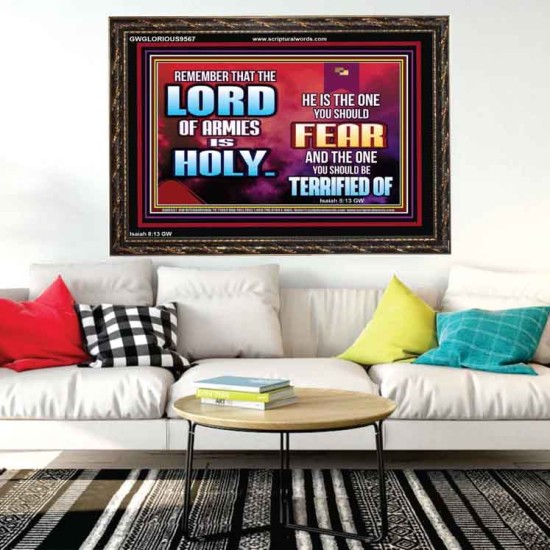 FEAR THE LORD WITH TREMBLING  Ultimate Power Wooden Frame  GWGLORIOUS9567  