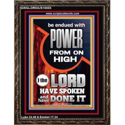 POWER FROM ON HIGH - HOLY GHOST FIRE  Righteous Living Christian Picture  GWGLORIOUS10003  "33x45"