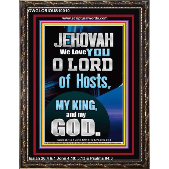 JEHOVAH WE LOVE YOU  Unique Power Bible Portrait  GWGLORIOUS10010  