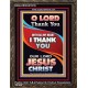 THANK YOU OUR LORD JESUS CHRIST  Sanctuary Wall Portrait  GWGLORIOUS10016  
