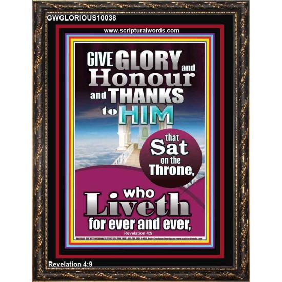 GIVE GLORY AND HONOUR TO JEHOVAH EL SHADDAI  Biblical Art Portrait  GWGLORIOUS10038  