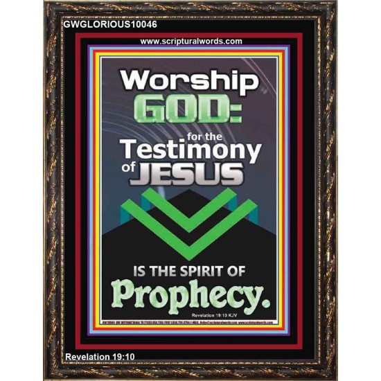TESTIMONY OF JESUS IS THE SPIRIT OF PROPHECY  Kitchen Wall Décor  GWGLORIOUS10046  
