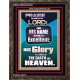 HIS GLORY IS ABOVE THE EARTH AND HEAVEN  Large Wall Art Portrait  GWGLORIOUS10054  