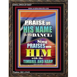 PRAISE HIM IN DANCE, TIMBREL AND HARP  Modern Art Picture  GWGLORIOUS10057  "33x45"